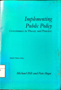 Image of Implementing Public Policy Governance in Theory and Practice
