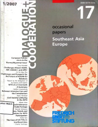 Image of Occasional Papers: Southeast Asia Europe