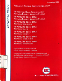 Pernyataan Standar Akuntansi Keuangan: Exposure Draft