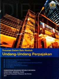 Image of Susunan Dalam Satu Naskah Undang-undang Perpajakan